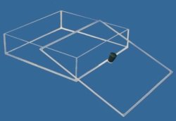 Staining tray for gel electrophoresis tanks | Description : Staining/destaining jar